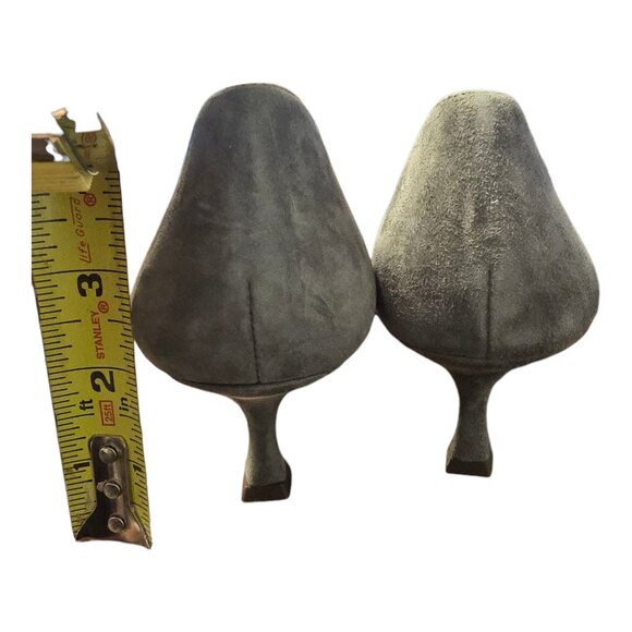 Share Ann Taylor Women's Gray Suede CutOutbNip Toe Kitten Heel Pumps sz 8M - Picture 4 of 7